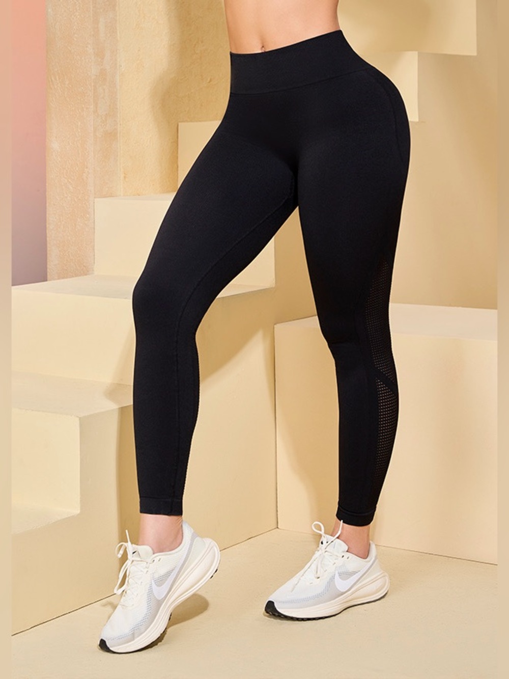 Colombian Black Seamless Leggings with Tummy Control & Butt Lift
